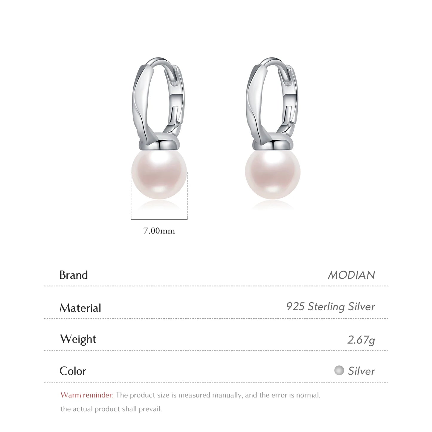 Ocean Whisper – Orecchini a cerchio con perle di conchiglia