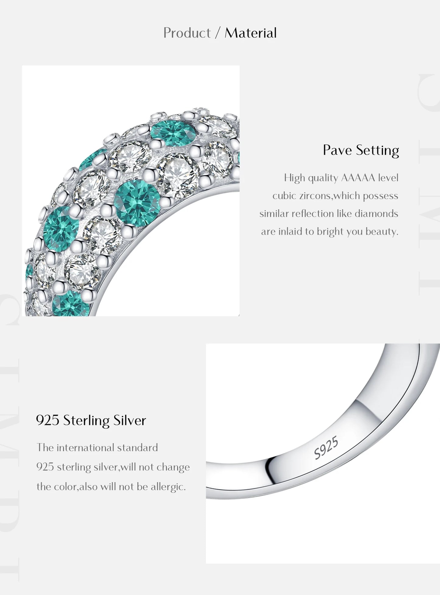 Emerald Glow – Damen-Cocktailring