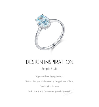 Urban Ocean Oval – Blue Wedding Ring