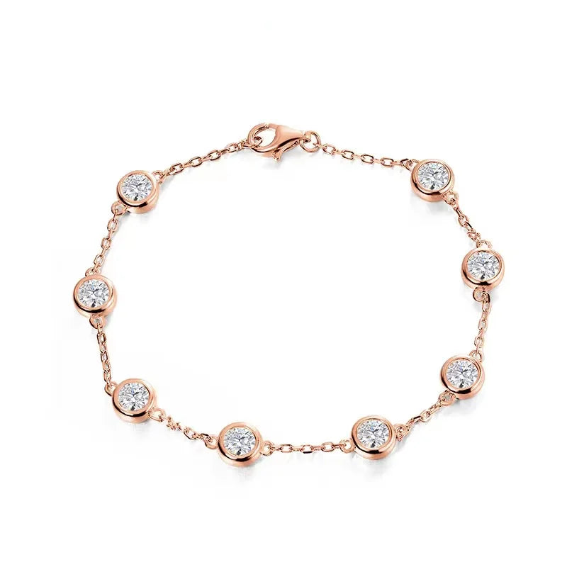 Bubble Spark Elegance – Moissanite Tennis Armband