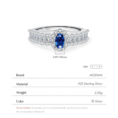 Royal Blue – Zirkon Ovalring