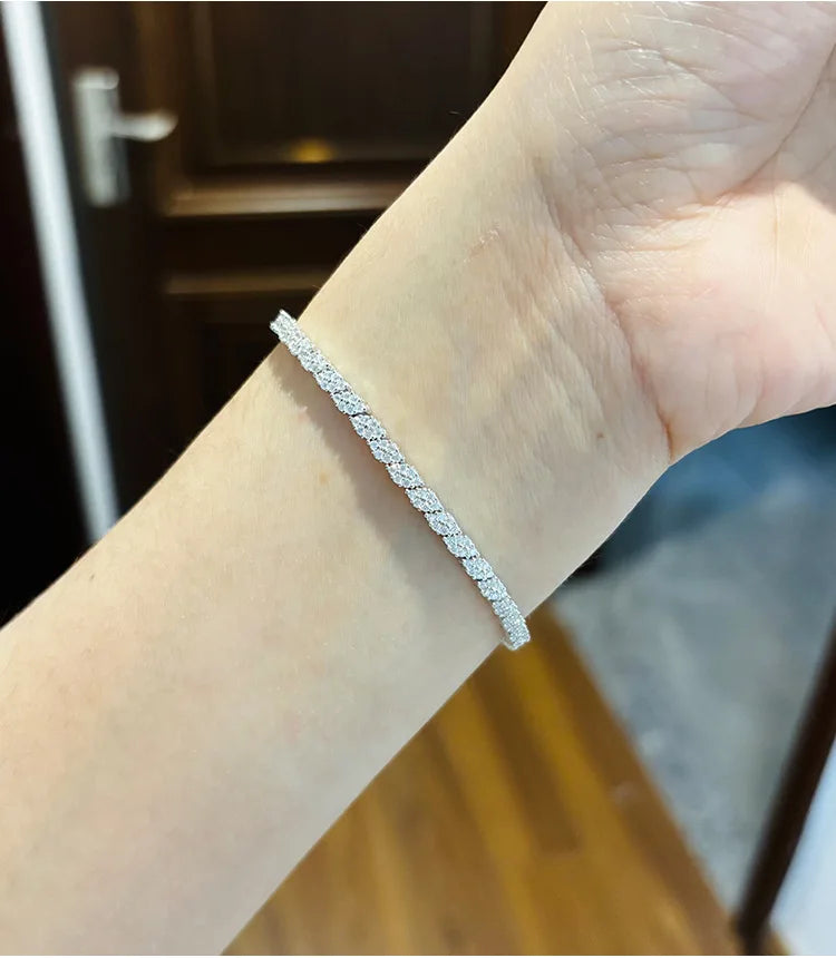 Marquise Grace – Moissanit Tennisarmband