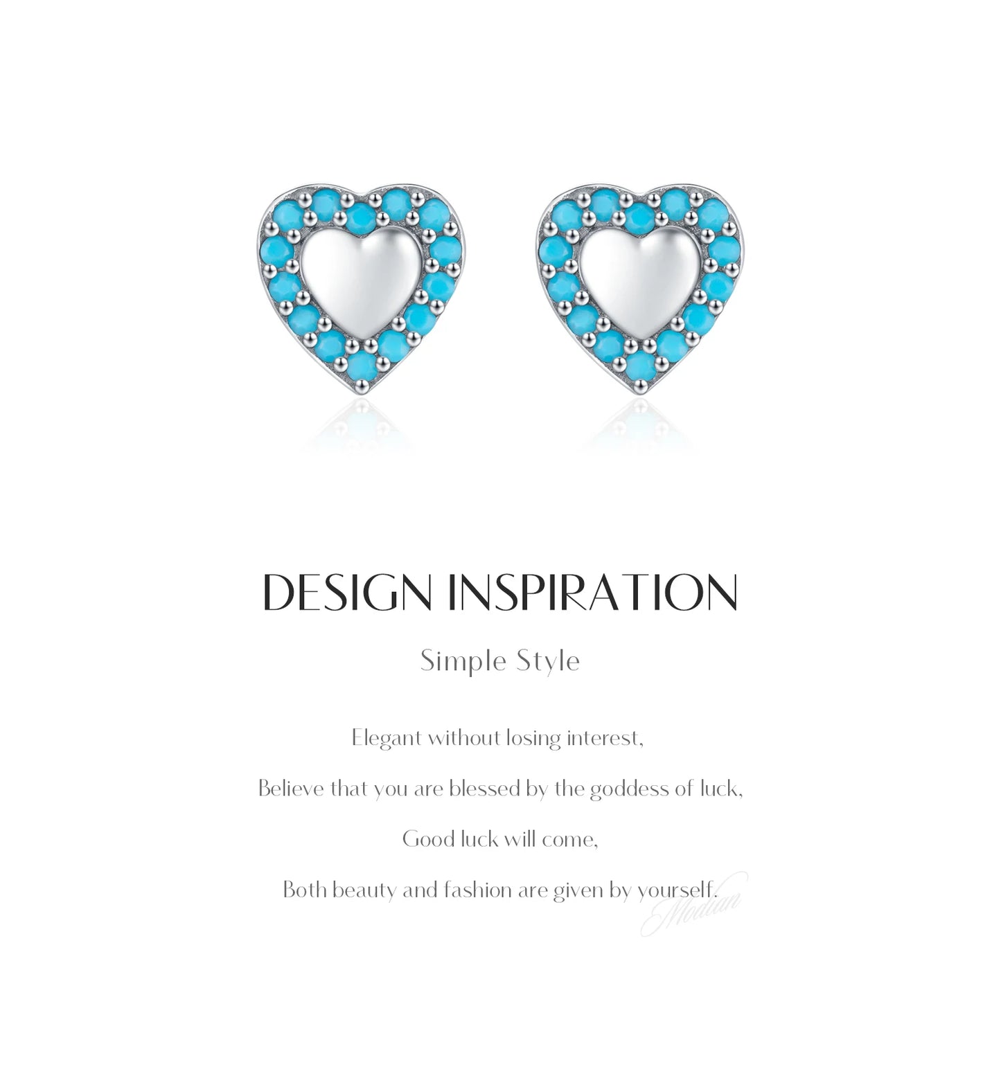 Urban Heart Vintage – Classic Heart Stud Earrings