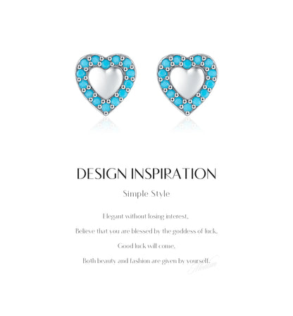 Urban Heart Vintage – Classic Heart Stud Earrings