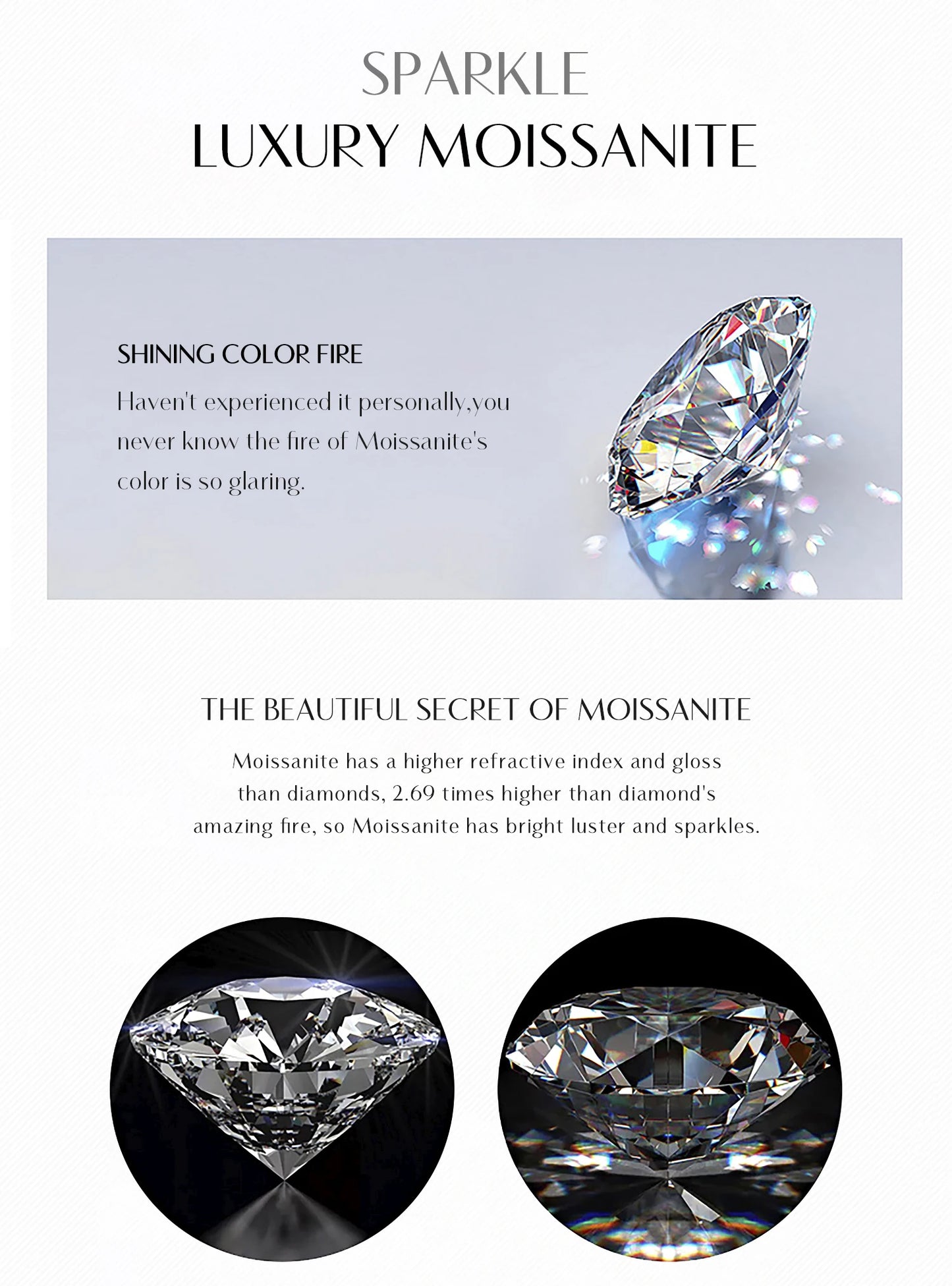 Dazzle Loop – Moissanite Hoop Earrings