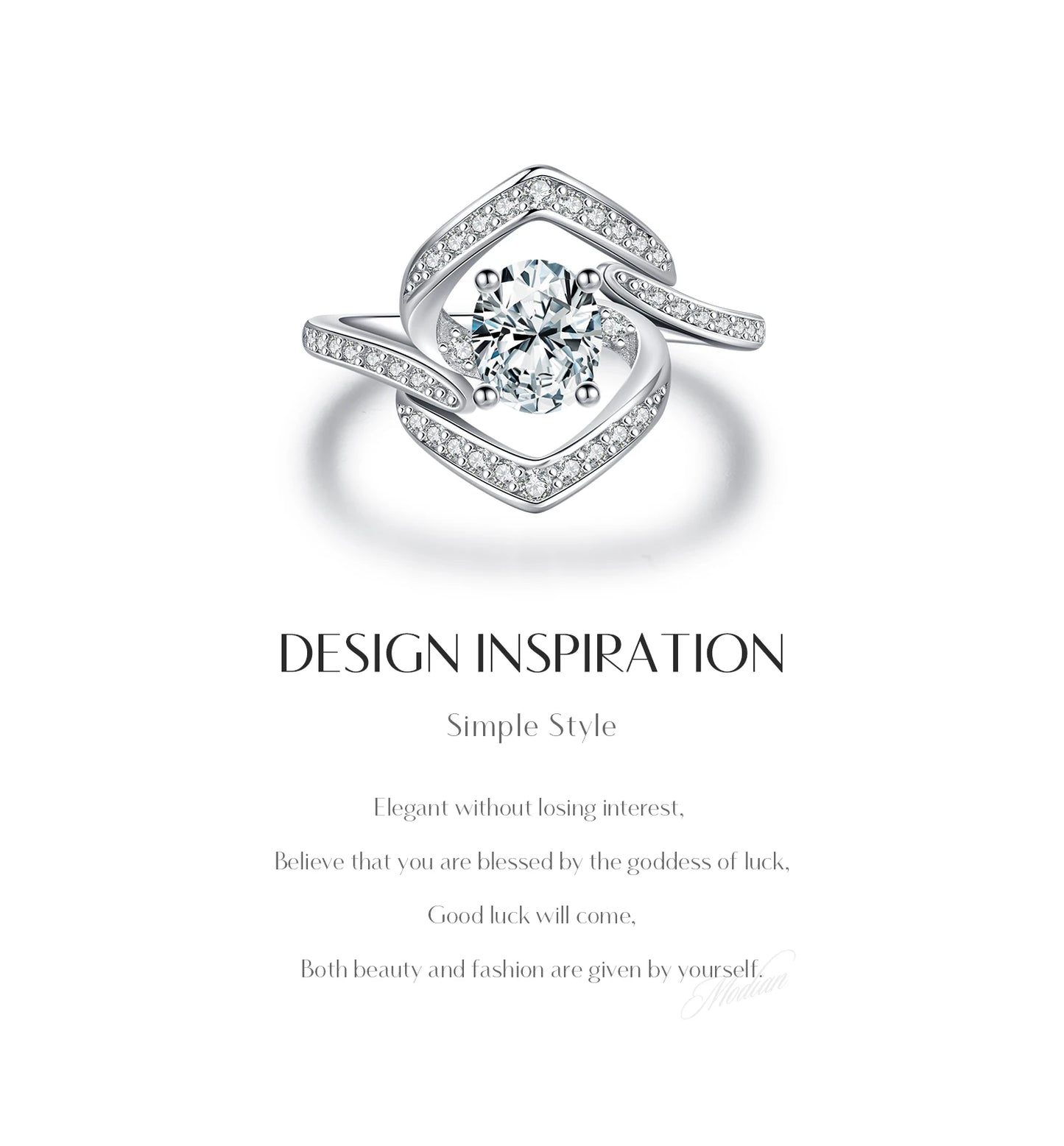 Celestial Radiance –Sparkling Statement Ring