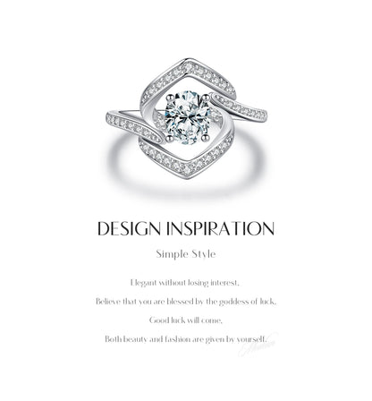 Celestial Radiance –Sparkling Statement Ring