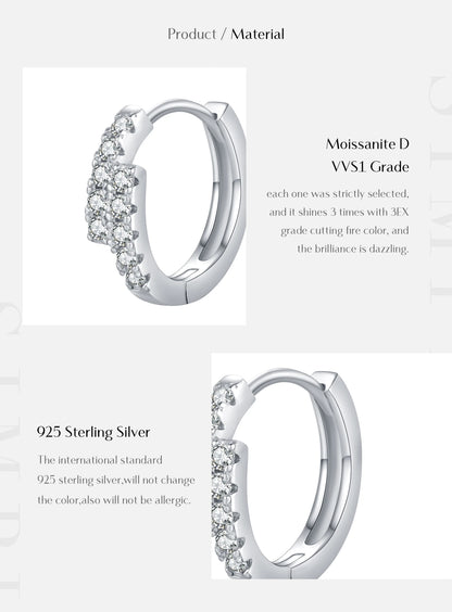 Double Brilliance – women's hoop earrings