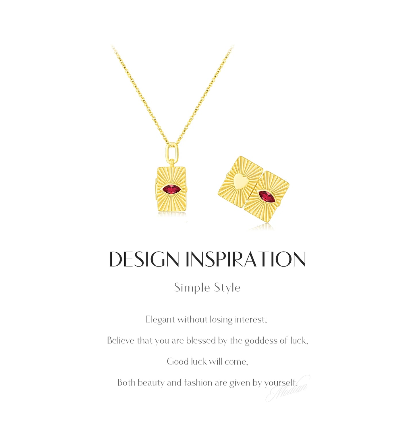 Whispered Heart – Halskette mit offenem Liebesbrief