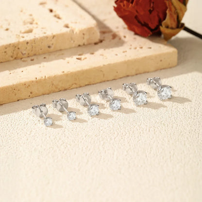 Urban Square – Moissanit Ohrstecker - Alyrah Jewellery