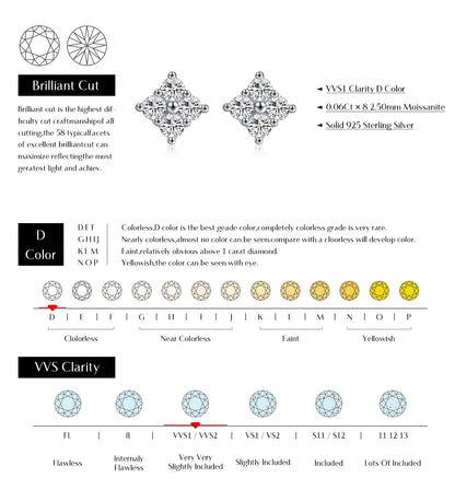 Urban Spark – Moissanite Stud Earrings