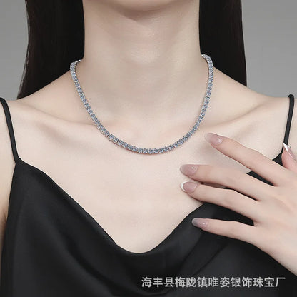 Luna Ice Tennis –  Moissanite Halskette
