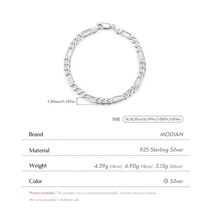 Infinity Link – Figaro Armband