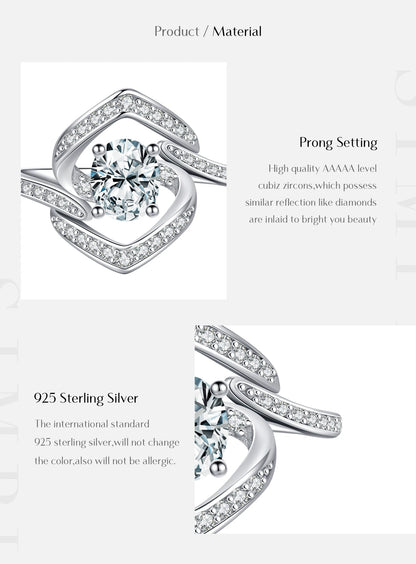 Celestial Radiance –Sparkling Statement Ring