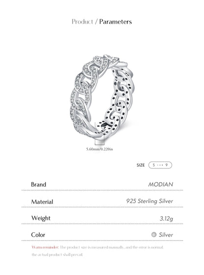Sparkle Lock – Zirkon Eternity Ring