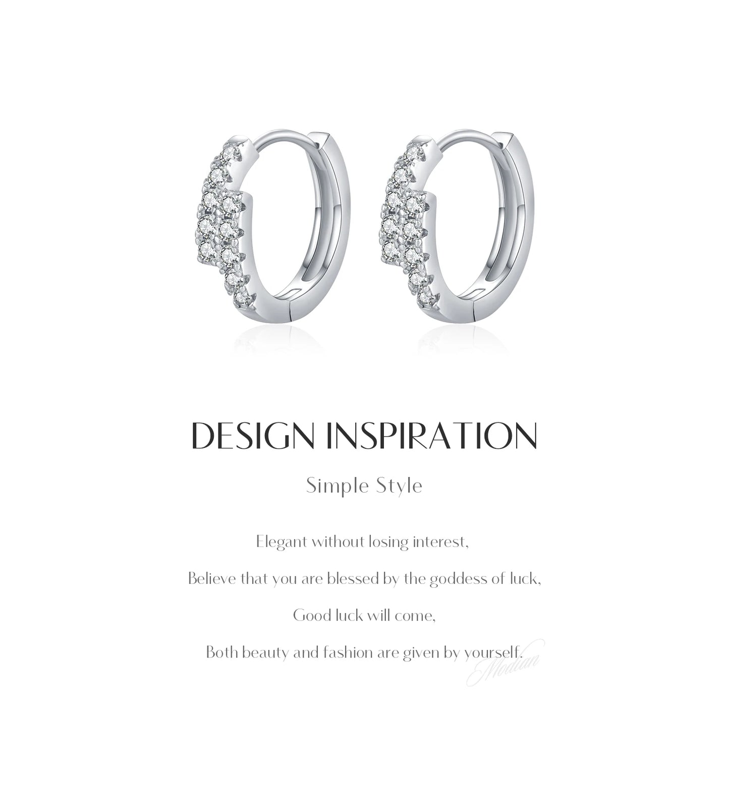 Double Brilliance – women's hoop earrings