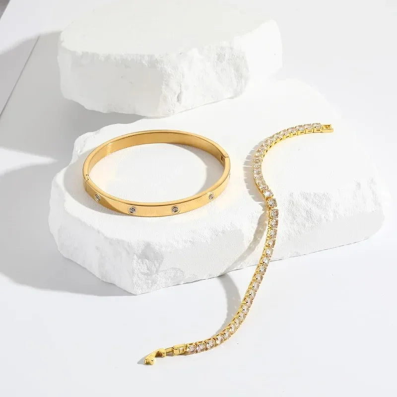 Urban Love Duo – Lussuoso set composto da bracciale rigido e pendente