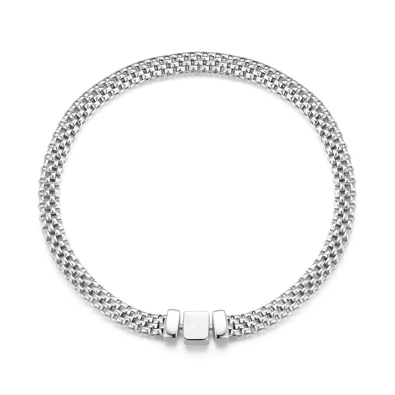 Urban Elegance – Classic Square Buckle Bracelet