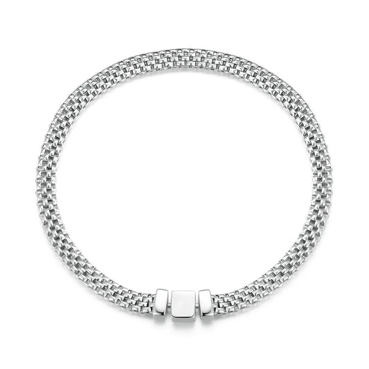 Urban Elegance – Klassisches Quadrat-Buckle Armband