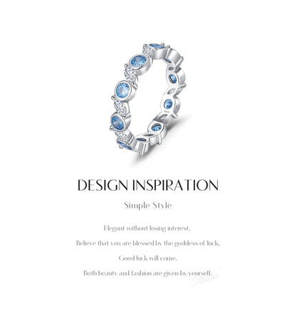 Urban Ocean – Blue  Eternity Ring