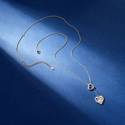 Herzensglanz – Moissanite Herz-Anhänger Halskette - Alyrah Jewellery