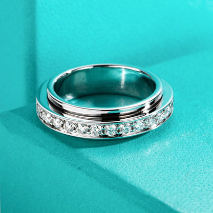 Infinite Motion – Moissanit-Spinner-Ewigkeitsring