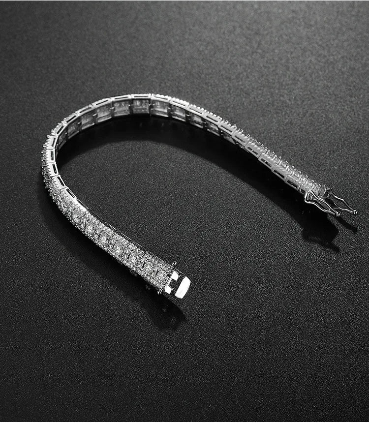 Square Radiance – Moissanit Tennisarmband