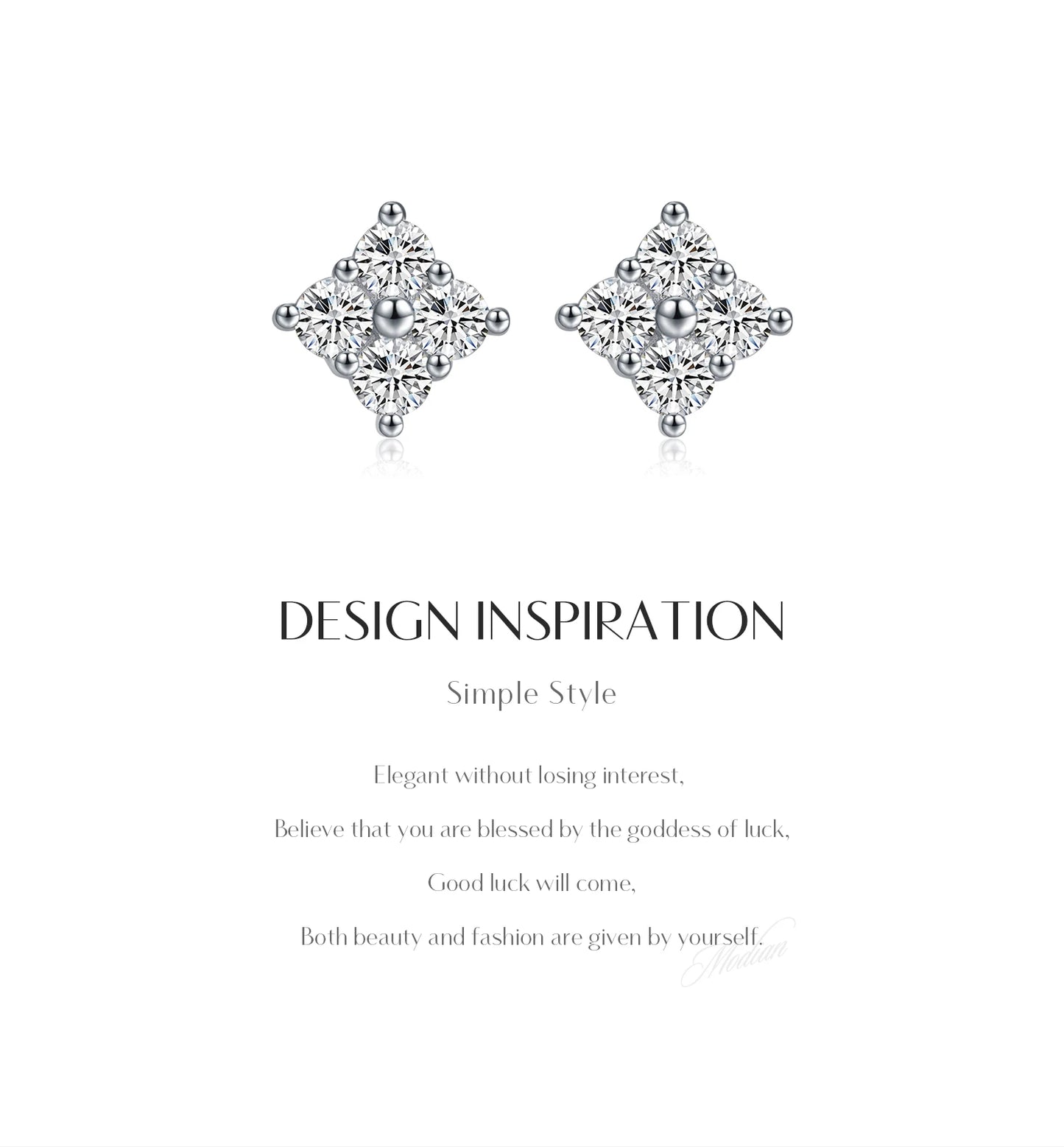 Urban Spark – Moissanite Stud Earrings