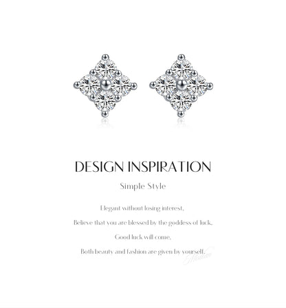 Urban Spark – Moissanite Stud Earrings