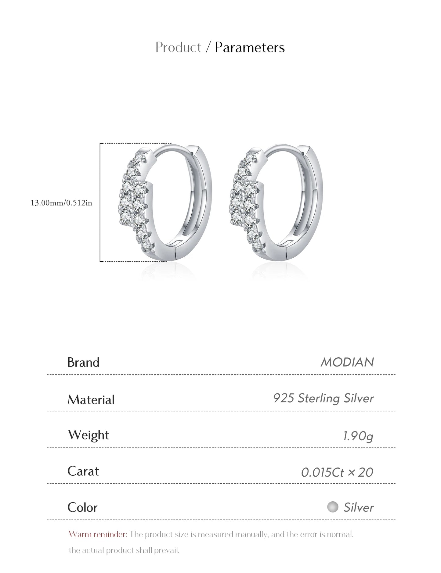Double Brilliance – women's hoop earrings
