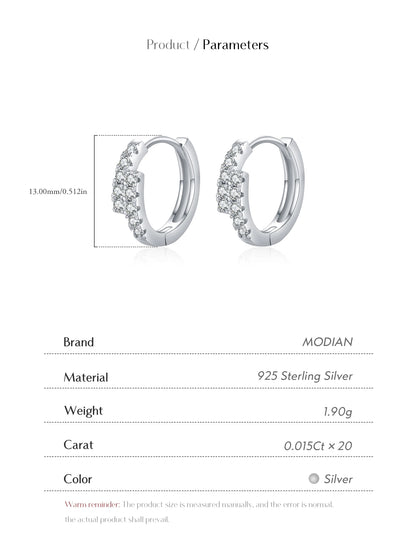 Double Brilliance – women's hoop earrings
