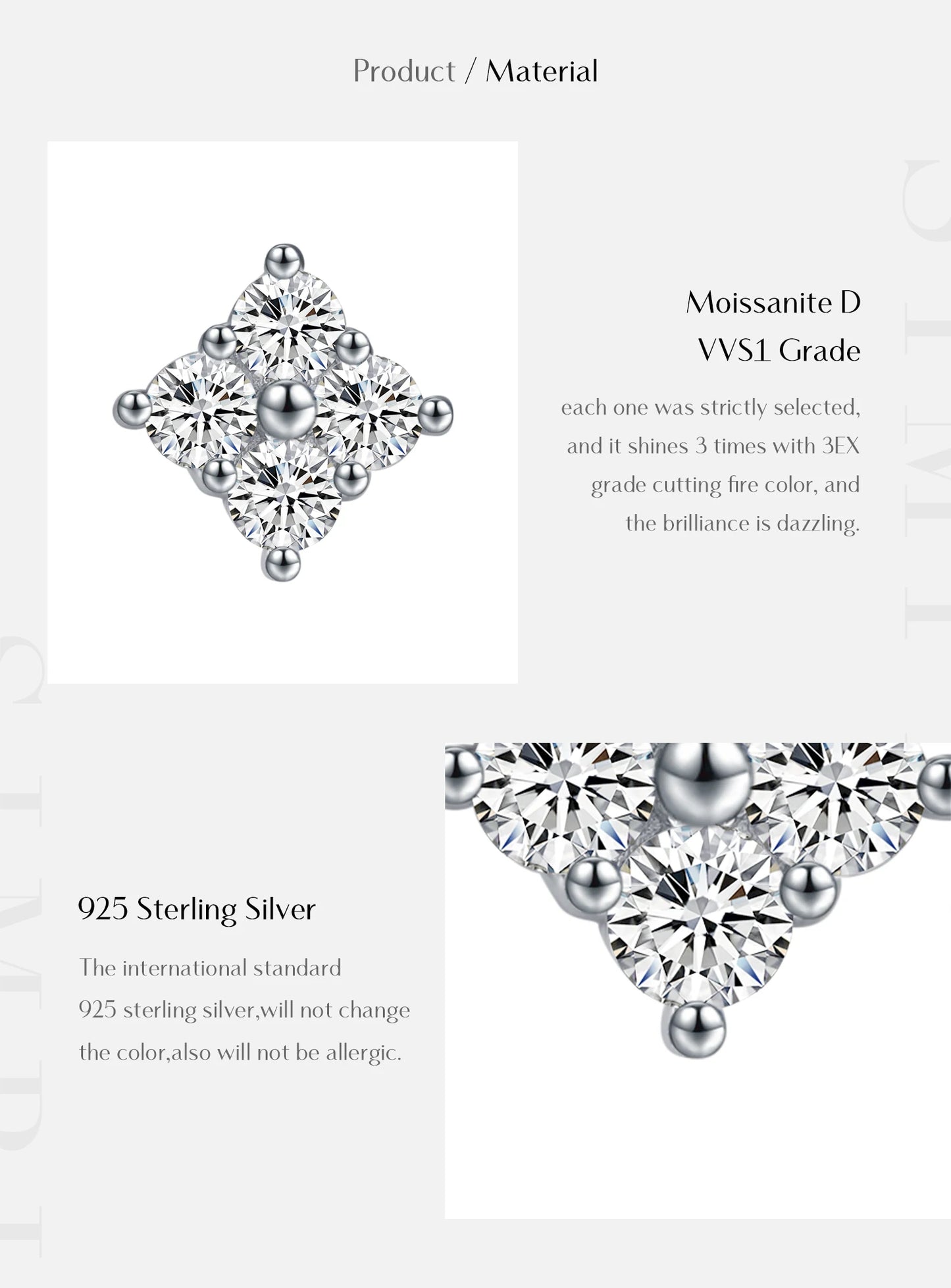 Urban Spark – Moissanite Stud Earrings