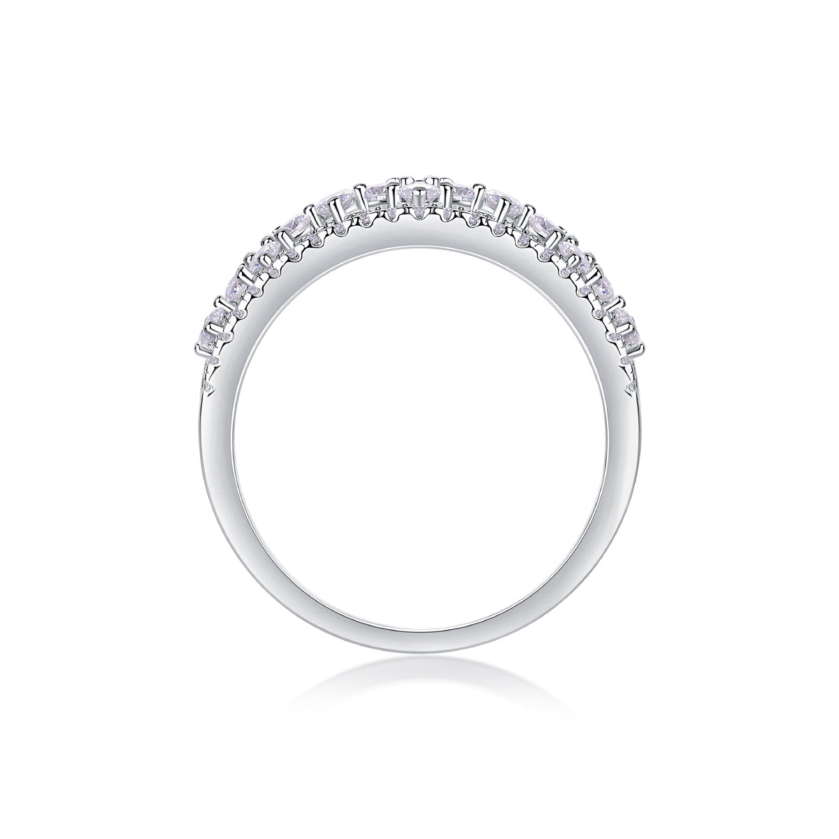 Il giardino di Monet – Elegante anello nuziale in moissanite
