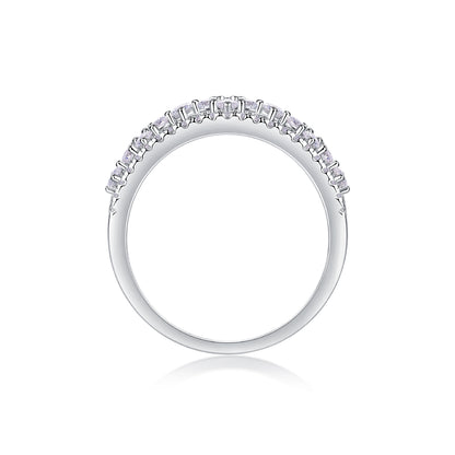 Il giardino di Monet – Elegante anello nuziale in moissanite