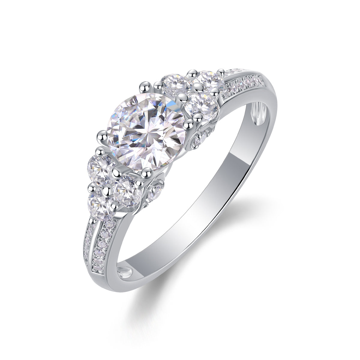 Coral Dream – Elegant moissanite wedding ring