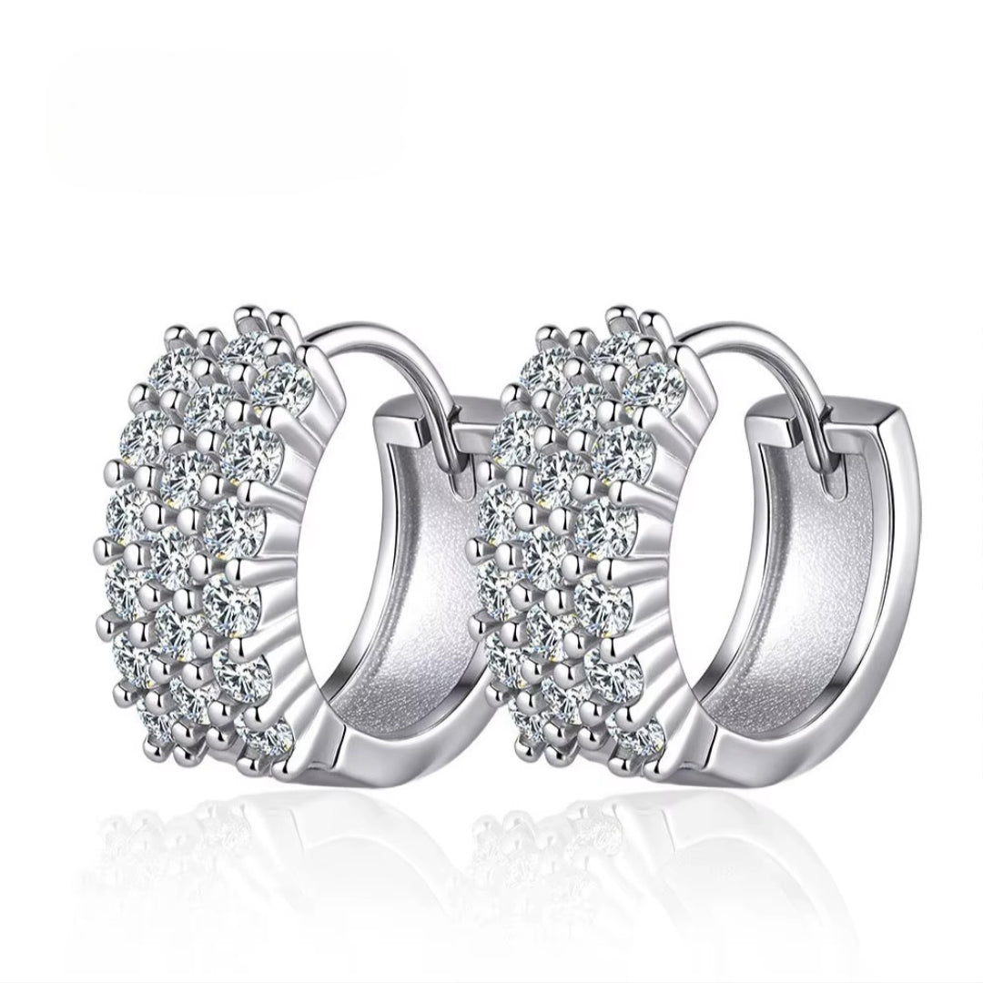 Lumière – Orecchini Huggie scintillanti 