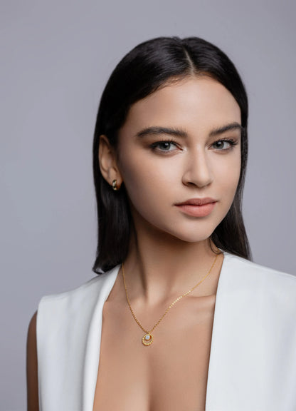Moon Pearl - Trendige Halskette - Alyrah Jewellery