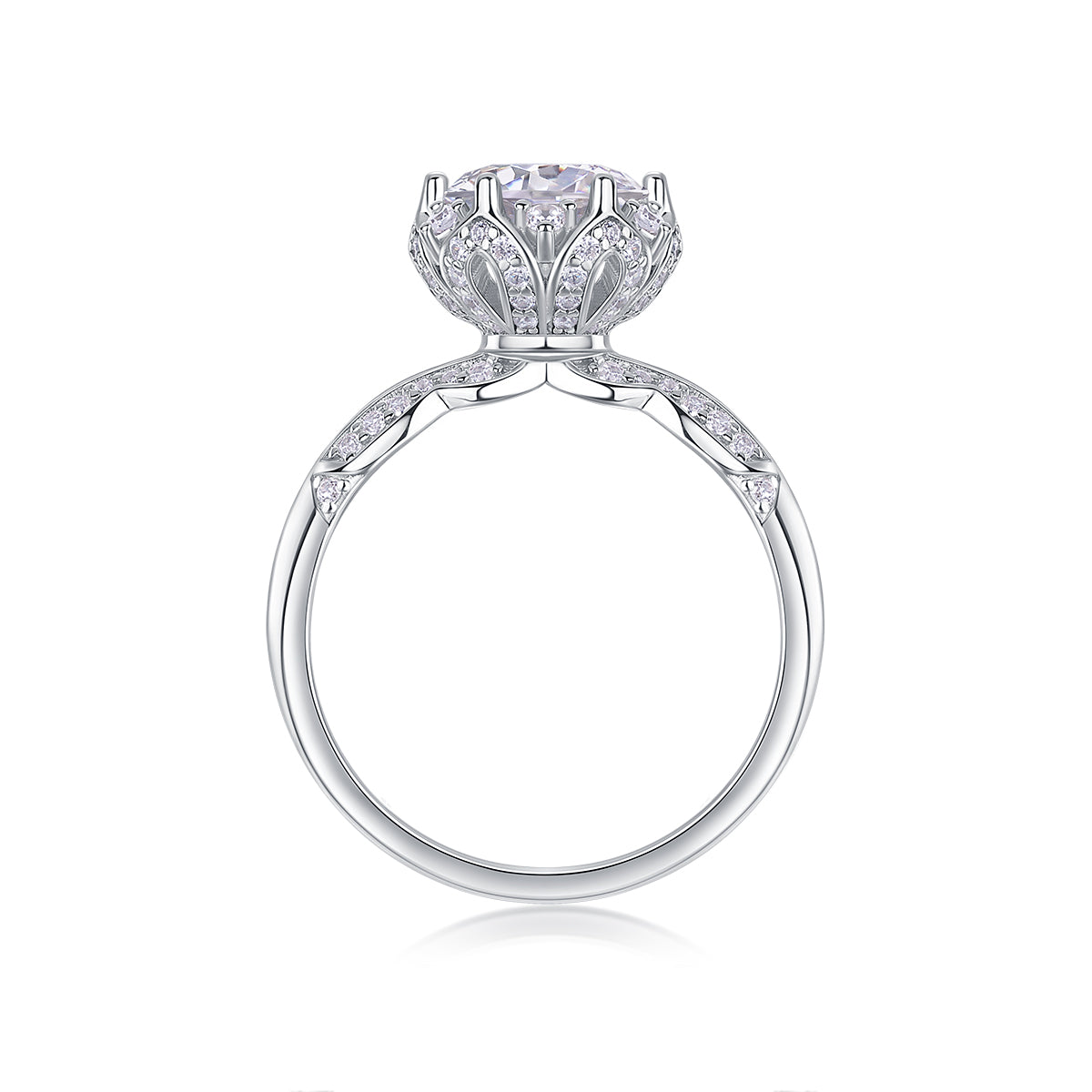 Life Theater – Elegant moissanite wedding ring