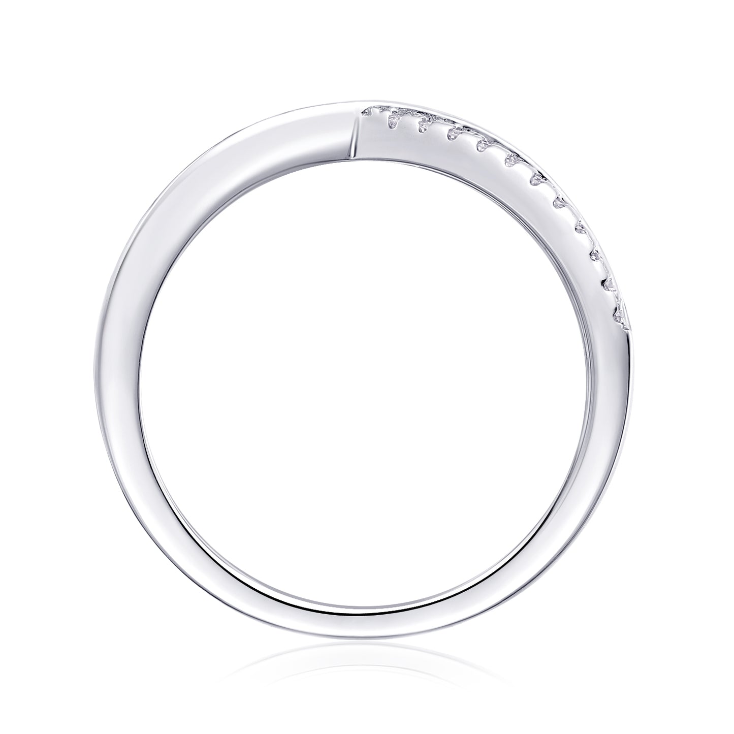 Intersection – Eleganter Moissanit-Trauring