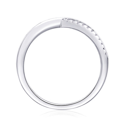 Intersection – Eleganter Moissanit-Trauring