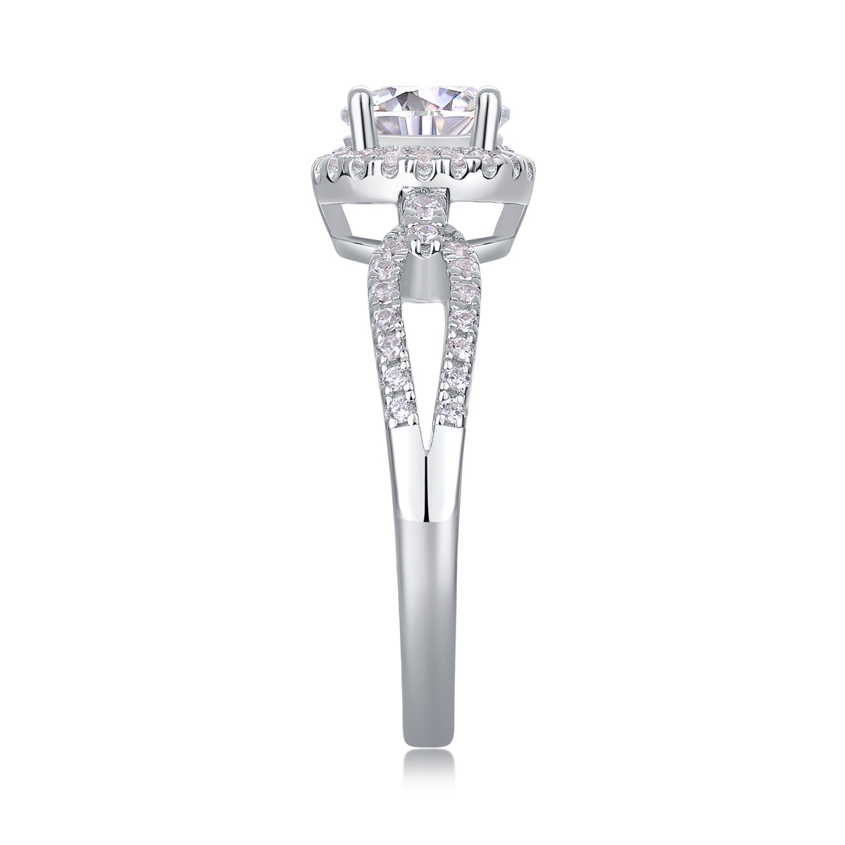 Conosci il tuo cuore: elegante anello nuziale con moissanite