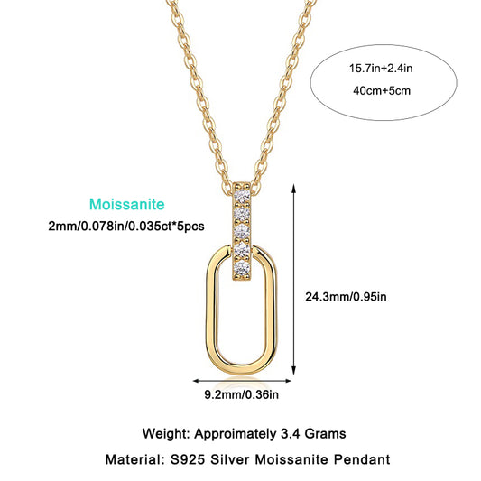 Geometria di luce e ombra - Collana alla moda