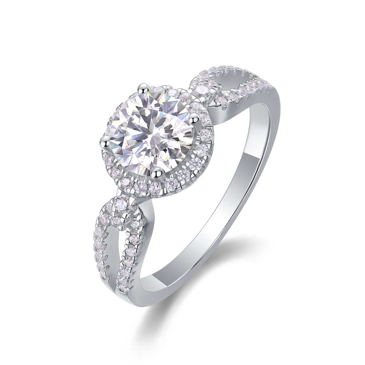Conosci il tuo cuore: elegante anello nuziale con moissanite