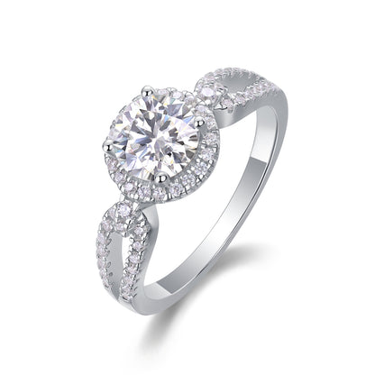 Conosci il tuo cuore: elegante anello nuziale con moissanite