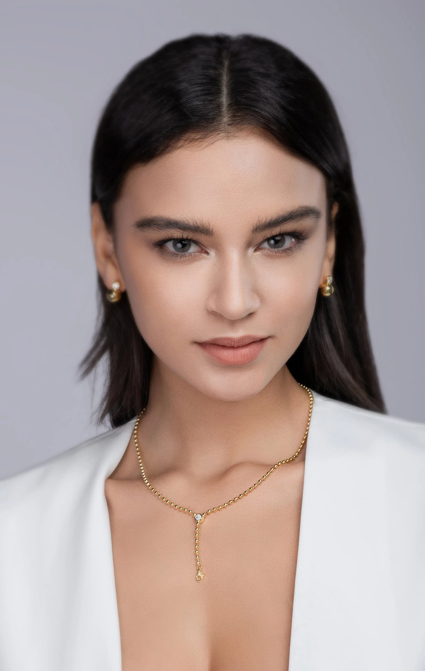 Time Interlaced – Trendiges S925 Silber Collier mit 0.5-Karat Moissanit & Vergoldung - Alyrah Jewellery