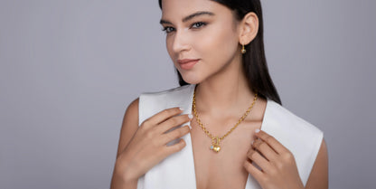 Meteor Wunsch – Modisches Trend-Collier mit 1-Karat-Moissanit, S925-Sterlingsilber & Vergoldung - Alyrah Jewellery
