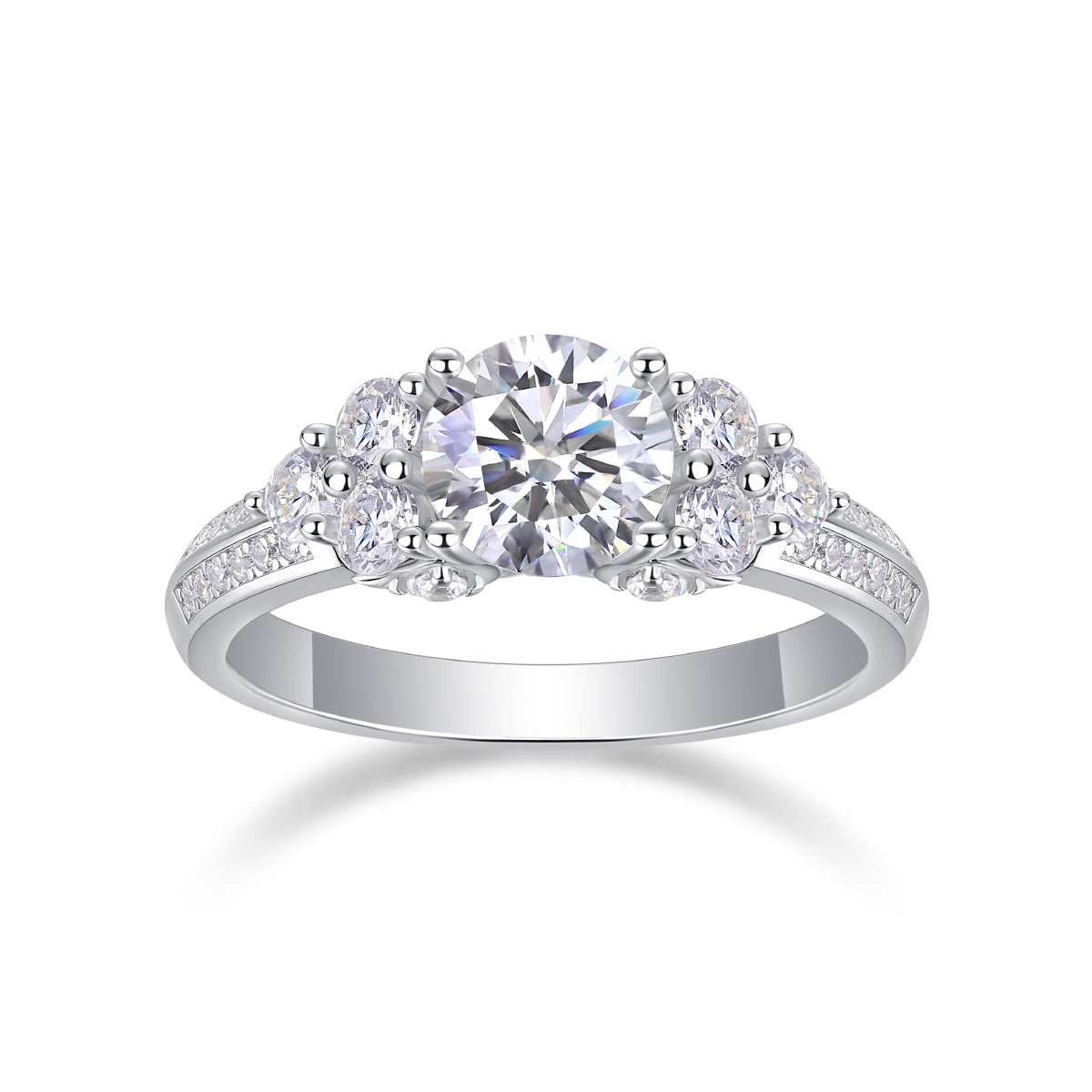 Coral Dream – Elegant moissanite wedding ring