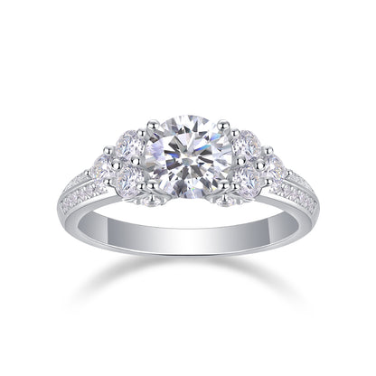Coral Dream – Elegant moissanite wedding ring