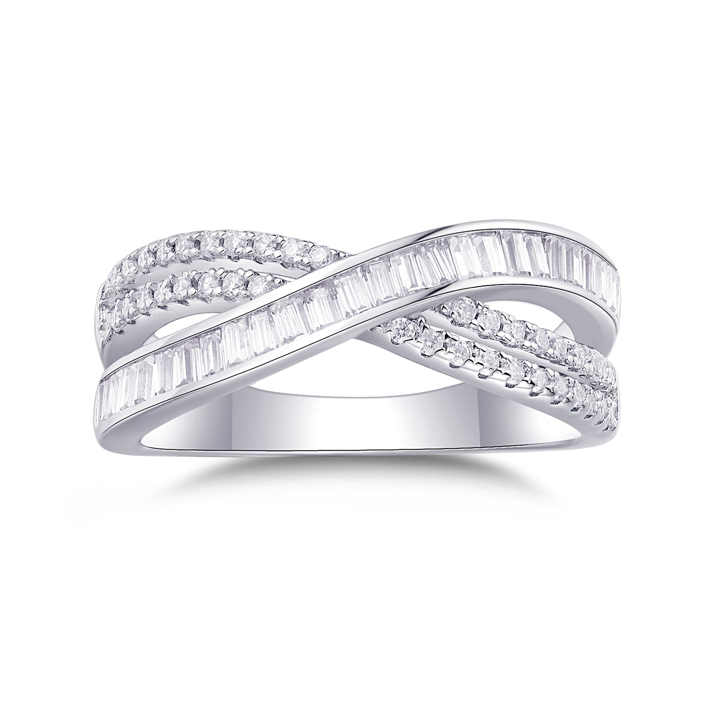 Intersection – Eleganter Moissanit-Trauring