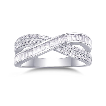 Intersection – Eleganter Moissanit-Trauring